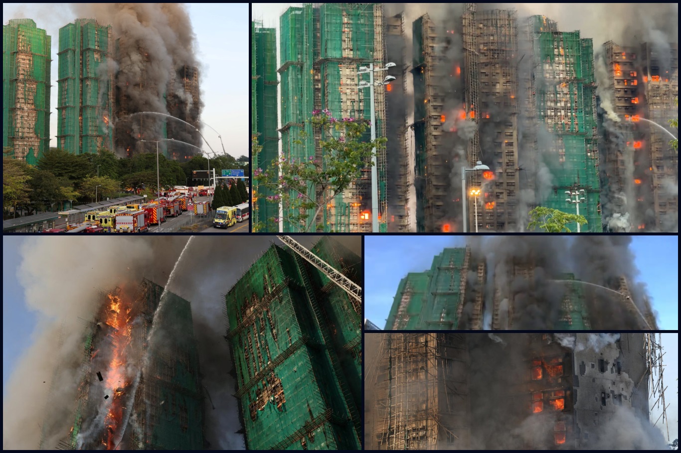 Hong Kong’da konut sitesinde büyük yangın: 4 ölü, çok sayıda yaralı;