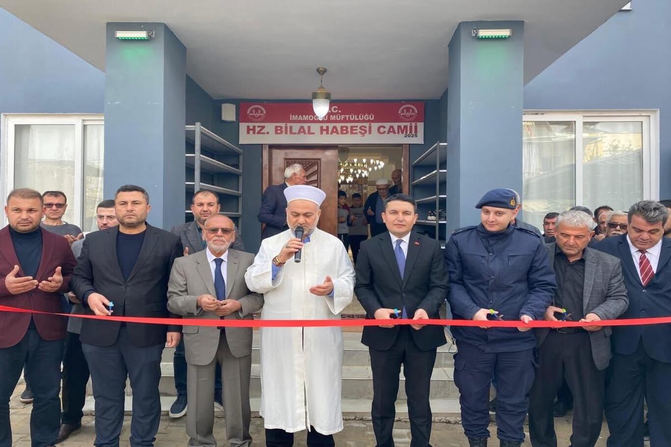 Adana’da Hz. Bilal Habeşi Camii dualarla açıldı;