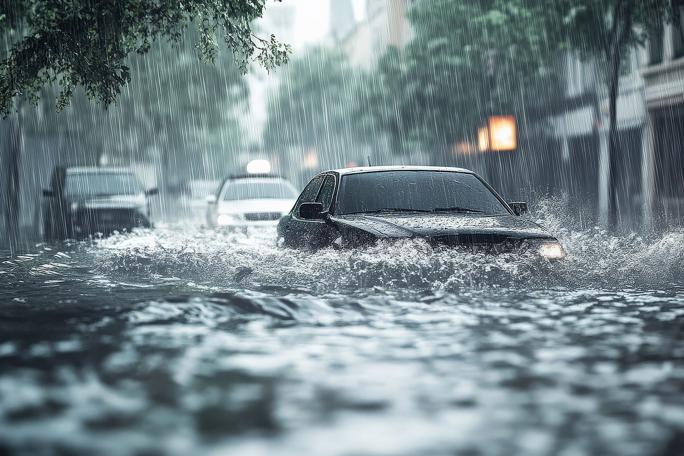 KKTC'de şiddetli yağışlar sele neden oldu;