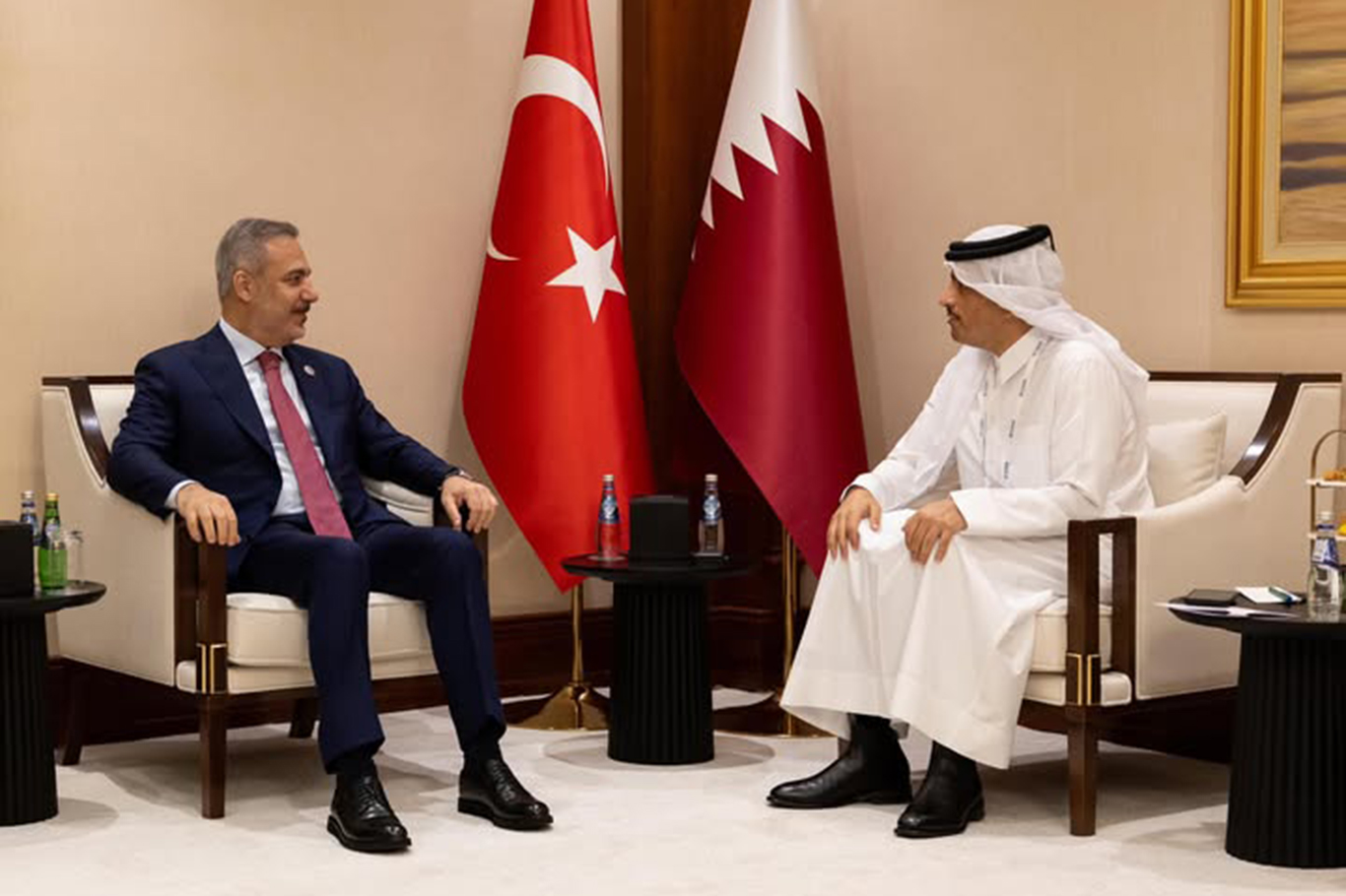 Bakan Fidan, Katar Başbakanı Al Sani ile görüştü