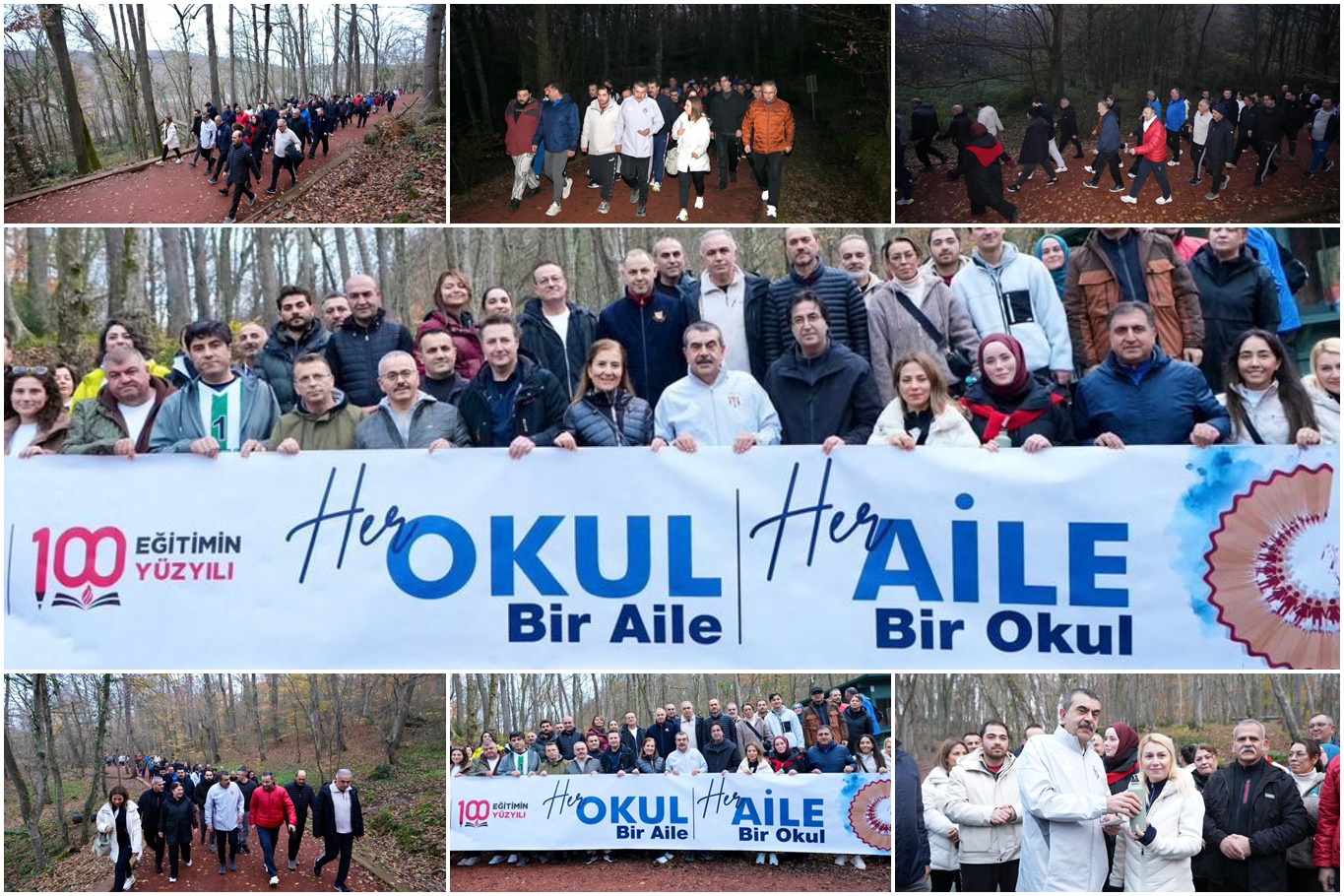 Bakan Tekin, "Aile Yılı" etkinlikleri kapsamında öğretmenlerle doğa yürüyüşü yaptı