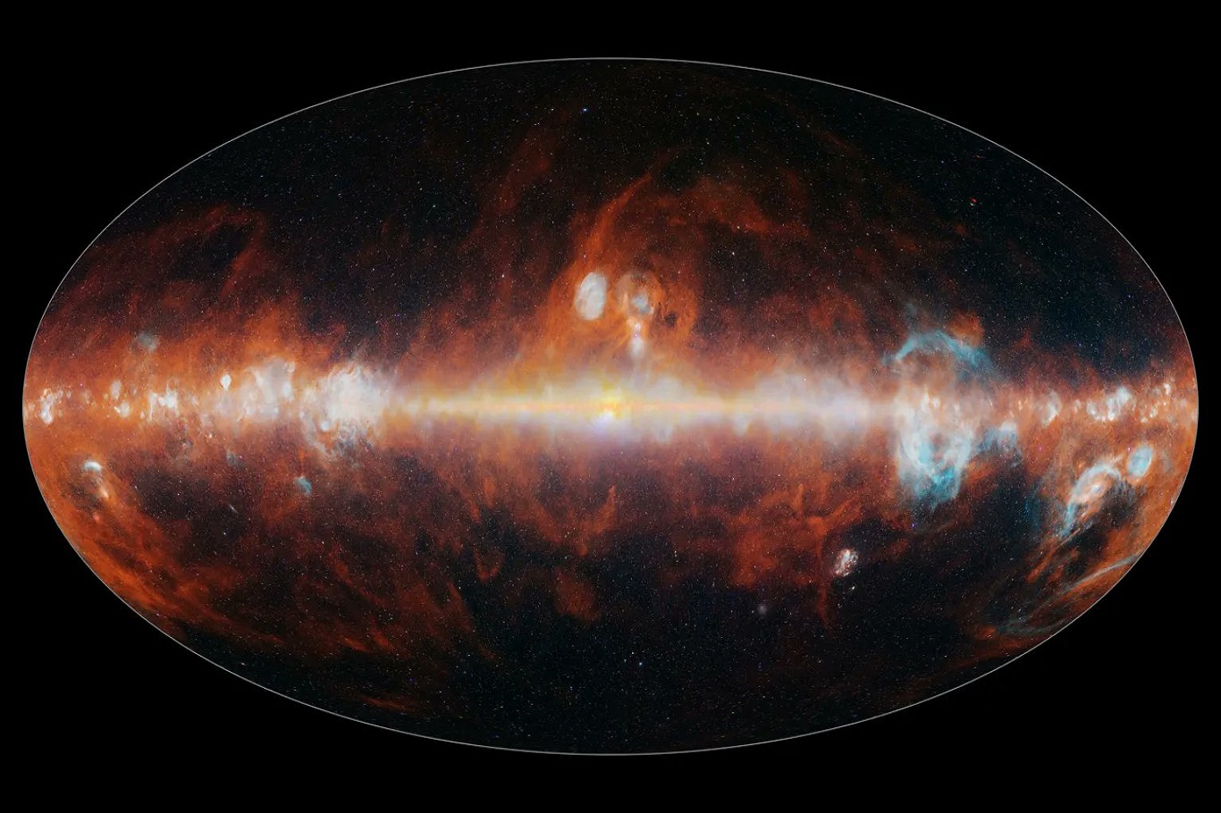 NASA’nın SPHEREx gözlemevi tüm gökyüzünün ilk haritasını çıkardı