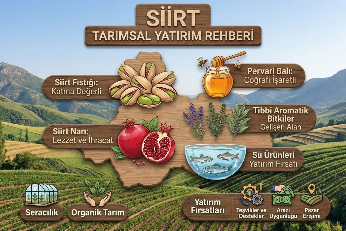 Siirt tarımsal yatırım rehberi yayımlandı