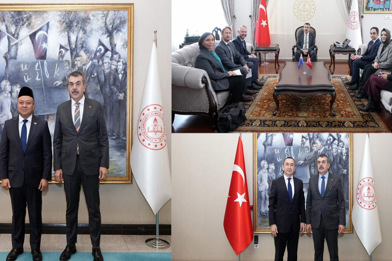 Bakan Tekin, üç ülkenin büyükelçilerini kabul etti