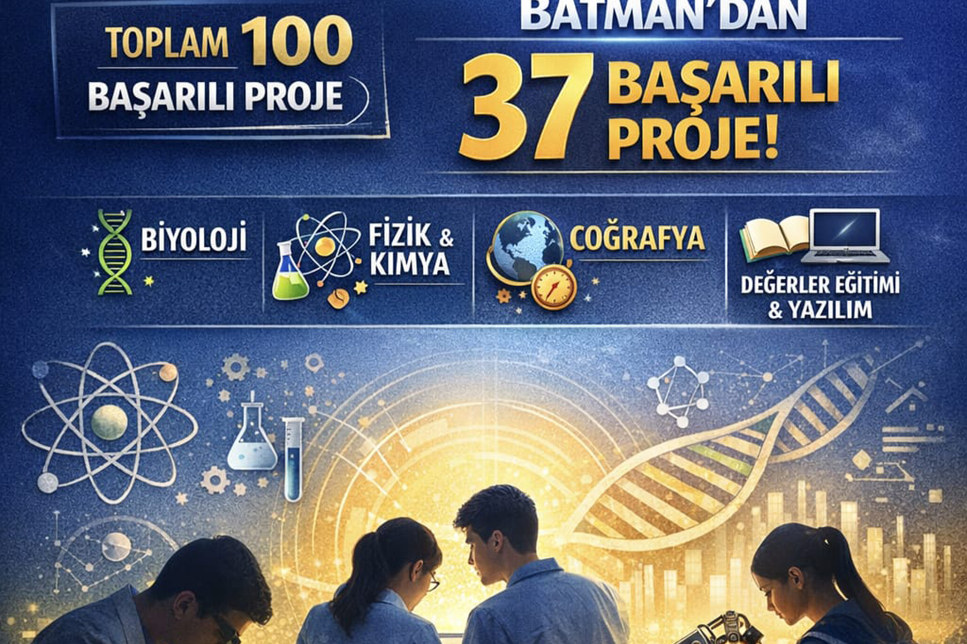 TÜBİTAK 2204-A'da bölgenin yıldızı Batman oldu