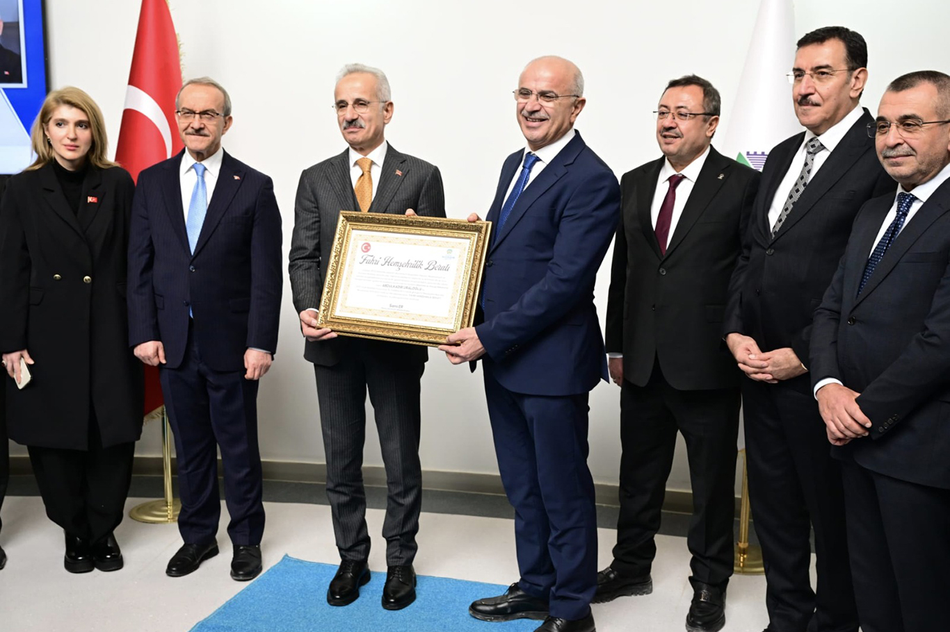 Bakan Uraloğlu’na Malatya'da fahri hemşehrilik beratı verildi