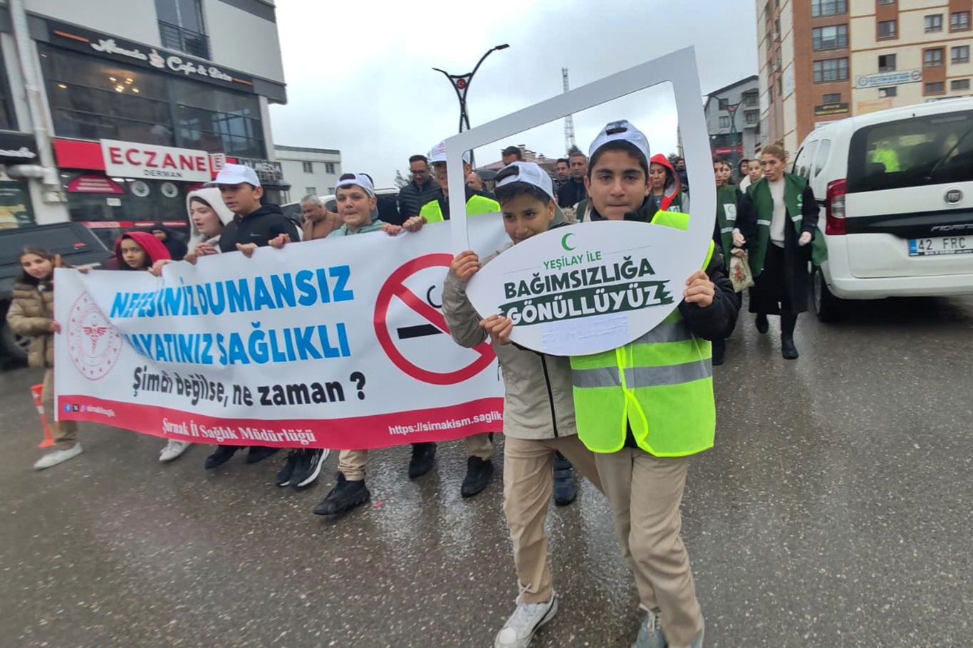 Şırnak’ta sigaraya karşı farkındalık yürüyüşü