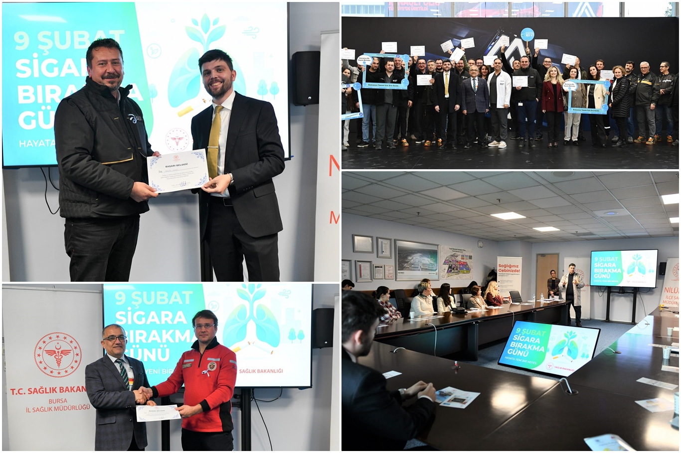 Bursa'da fabrikada kurulan poliklinikte 25 çalışan sigarayı bıraktı