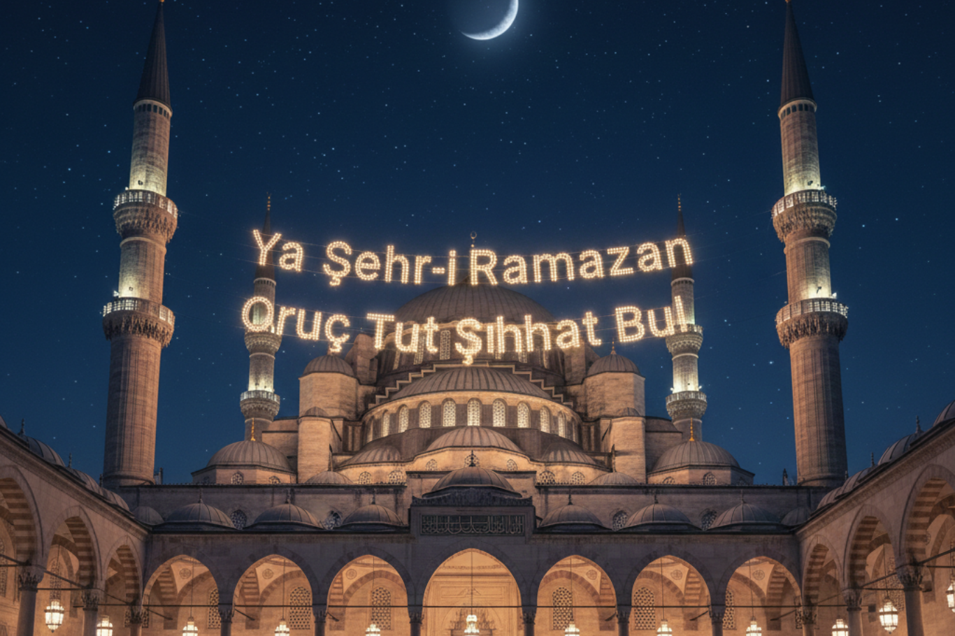Ramazanda minareler arasında yükselen kandil: Mahya