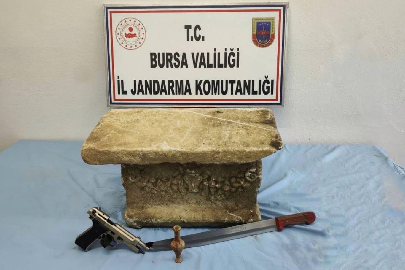Bursa'da tarihi eser operasyonu: Bir şüpheli yakalandı
