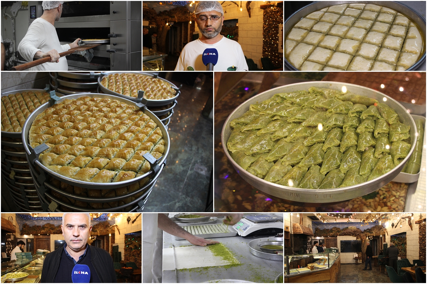 Gaziantep'te baklava mesaisi: Ustaları siparişlere yetişmeye çalışıyor
