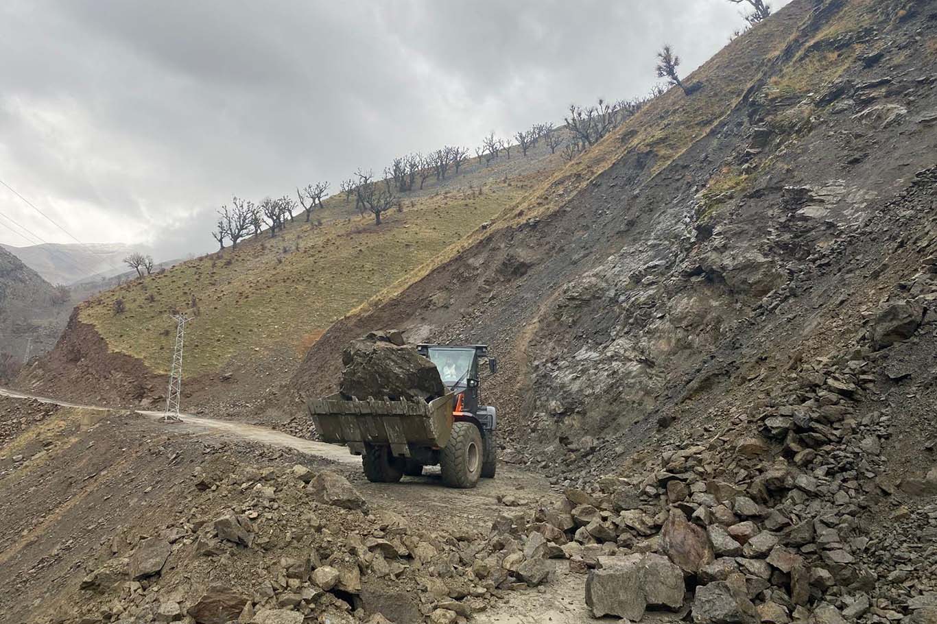 Kapanan köy yolları yeniden ulaşıma açıldı