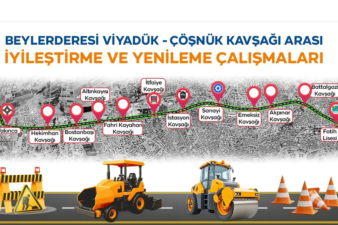 Malatya'da kış sonrası yol çalışmaları yapılacak