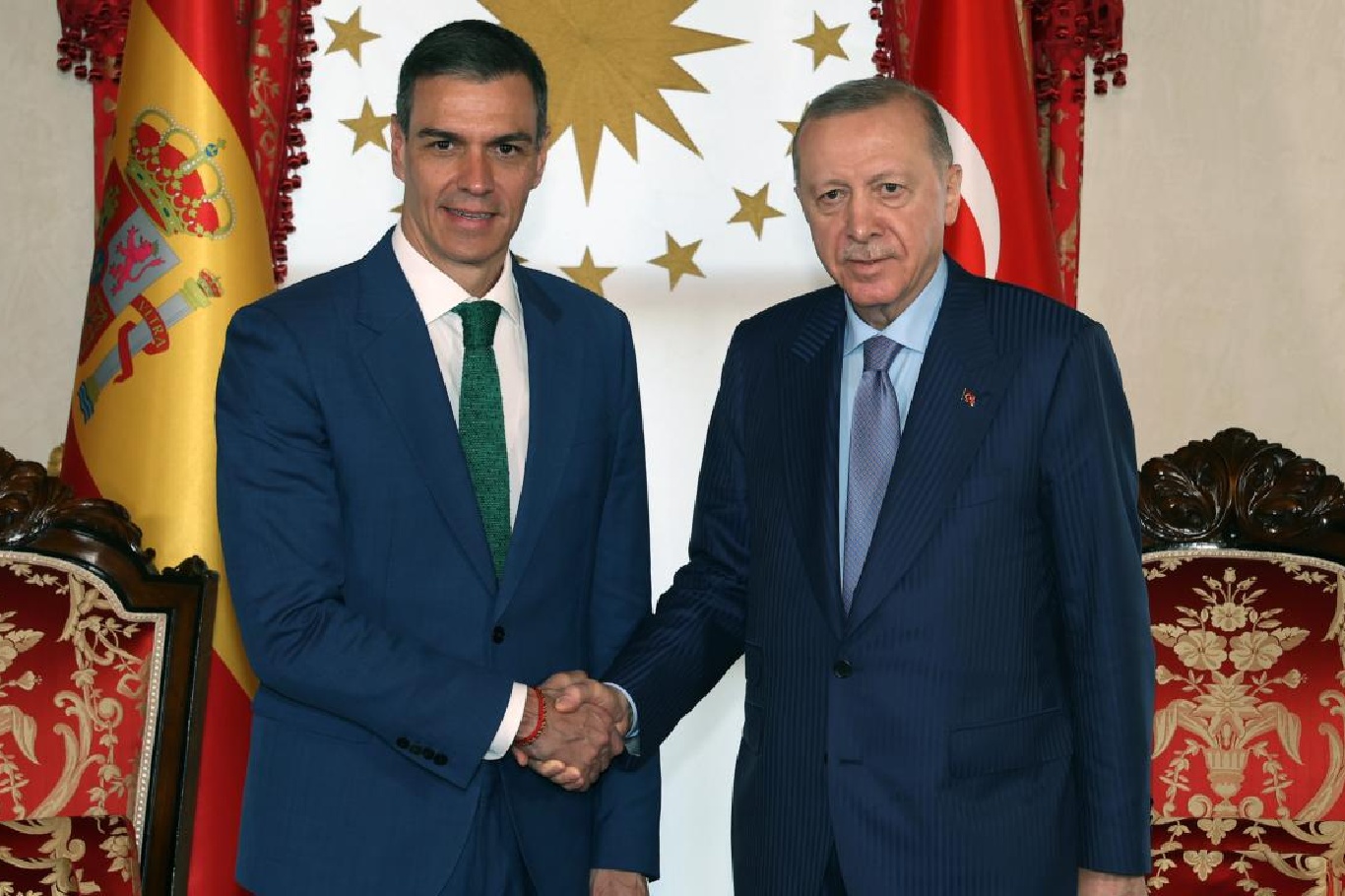 Cumhurbaşkanı Erdoğan İspanya Başbakanı Sanchez ile görüştü