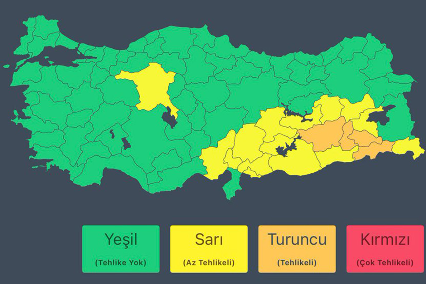 İçişleri Bakanlığı: Birçok ilde kuvvetli ve şiddetli sağanak bekleniyor