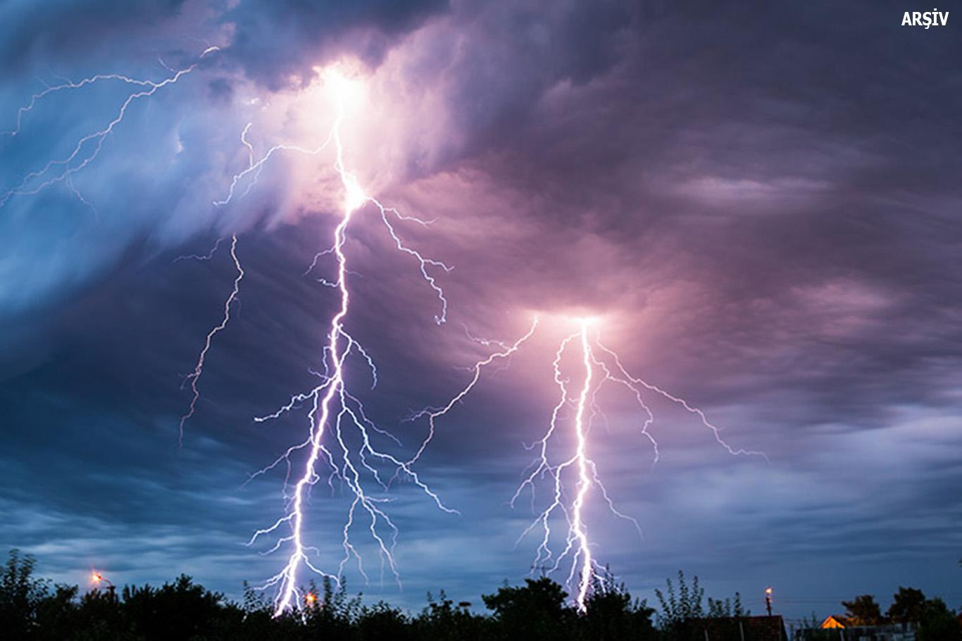 Çınar'da yıldırım düştü: 1 yaralı
