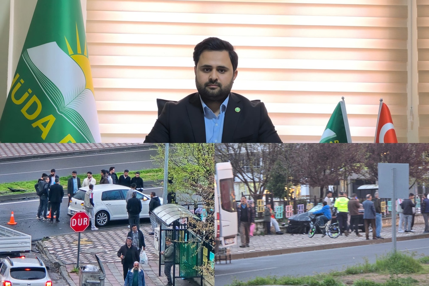 HÜDA PAR Genç İlçe Başkanı Doğru: Sık kazaların yaşandığı kavşakta önlem alınmalı