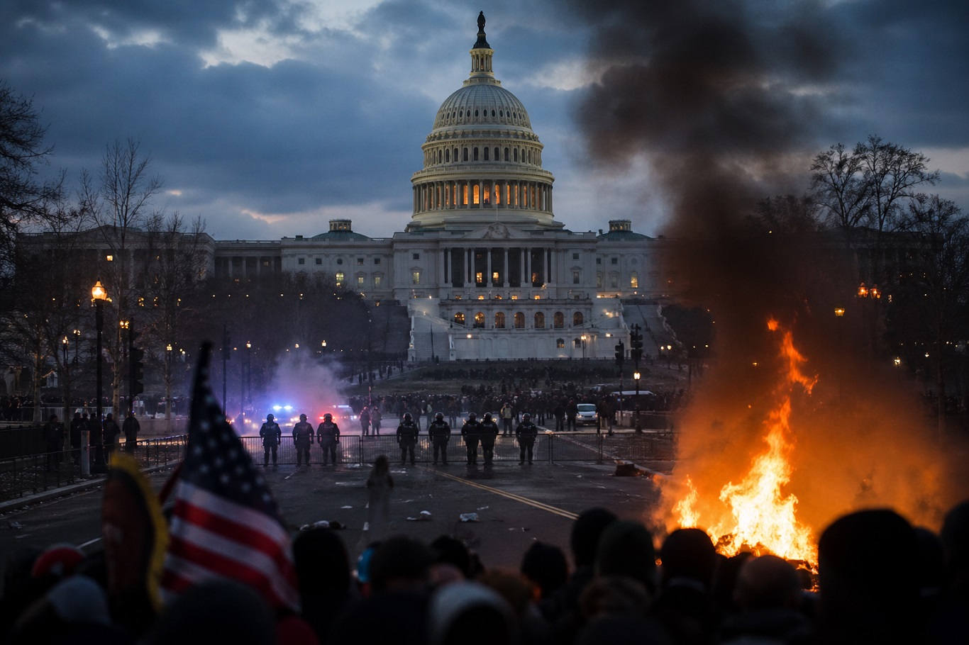 ABD’de siyasi şiddet son 30 yılın zirvesinde: Sistem çöküş sinyalleri veriyor