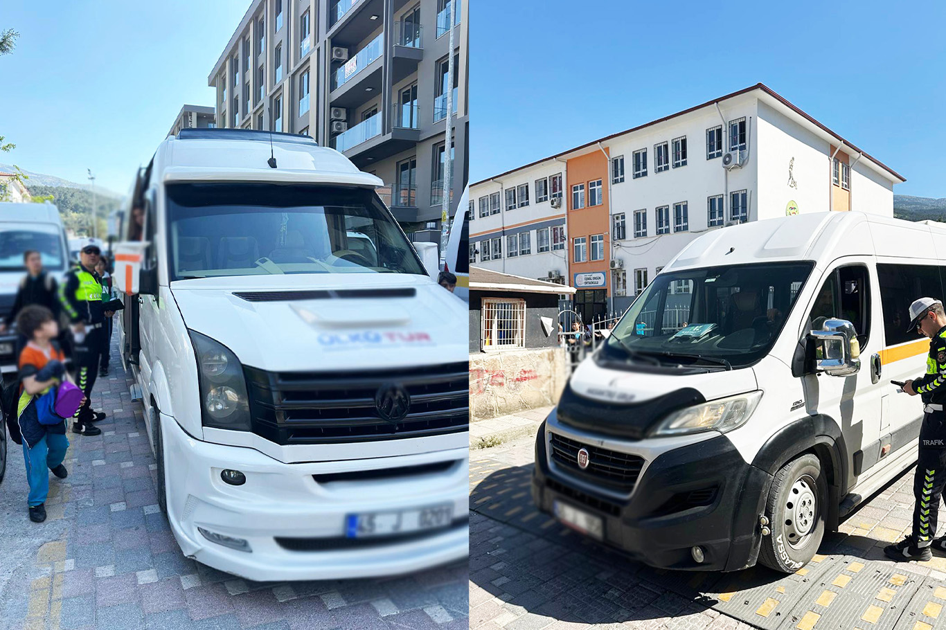 Okul çevreleri ve servis araçlarına sıkı denetim: 9 araca işlem yapıldı