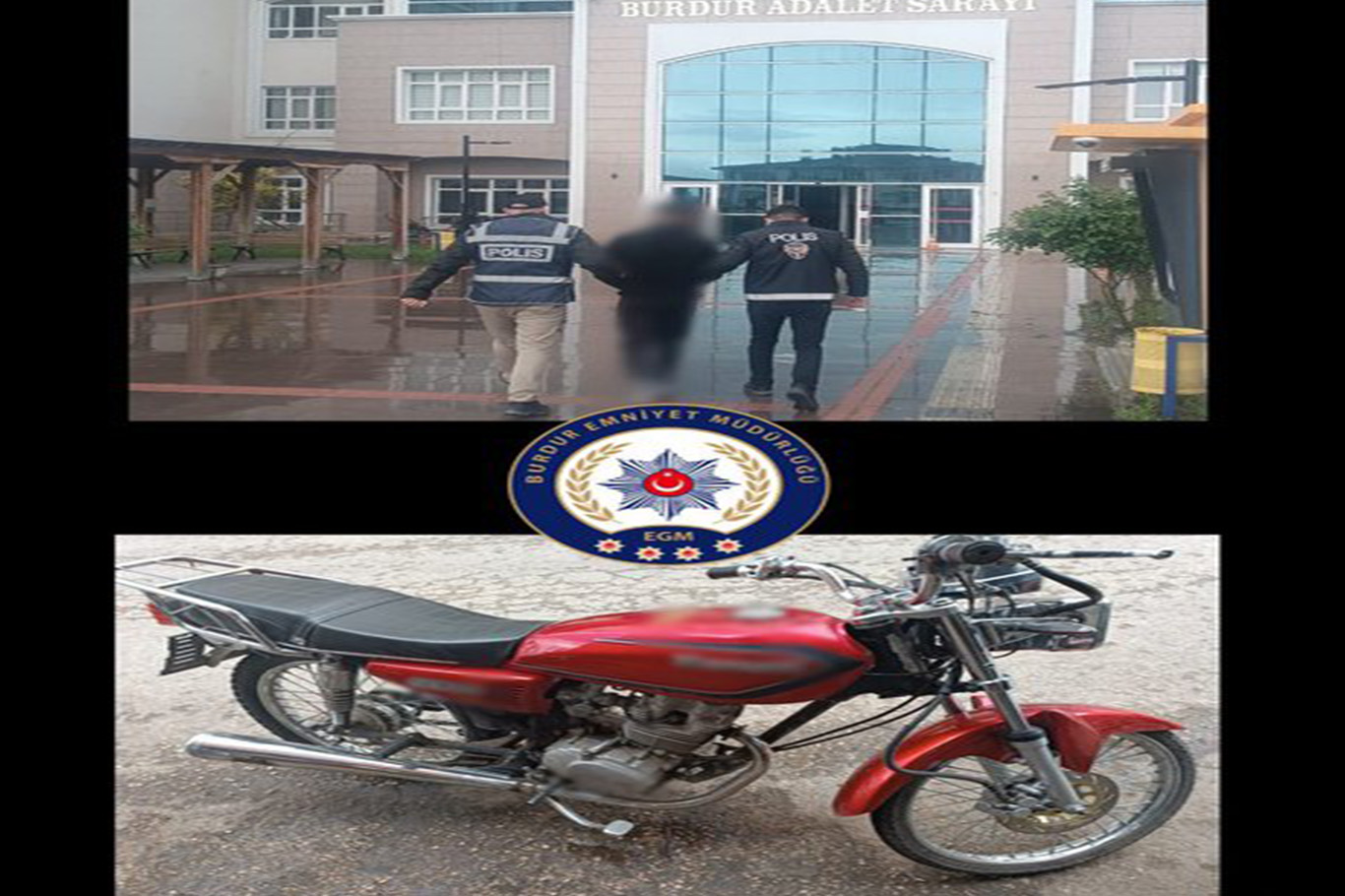 Burdur’da motosiklet hırsızlığı şüphelisi tutuklandı