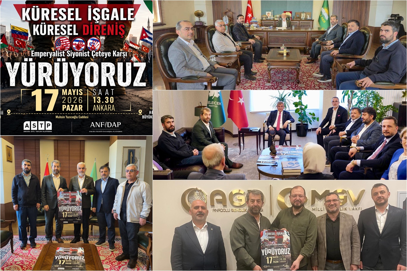 Ankara’da “Küresel İşgale, Küresel Direniş” yürüyüşü düzenlenecek