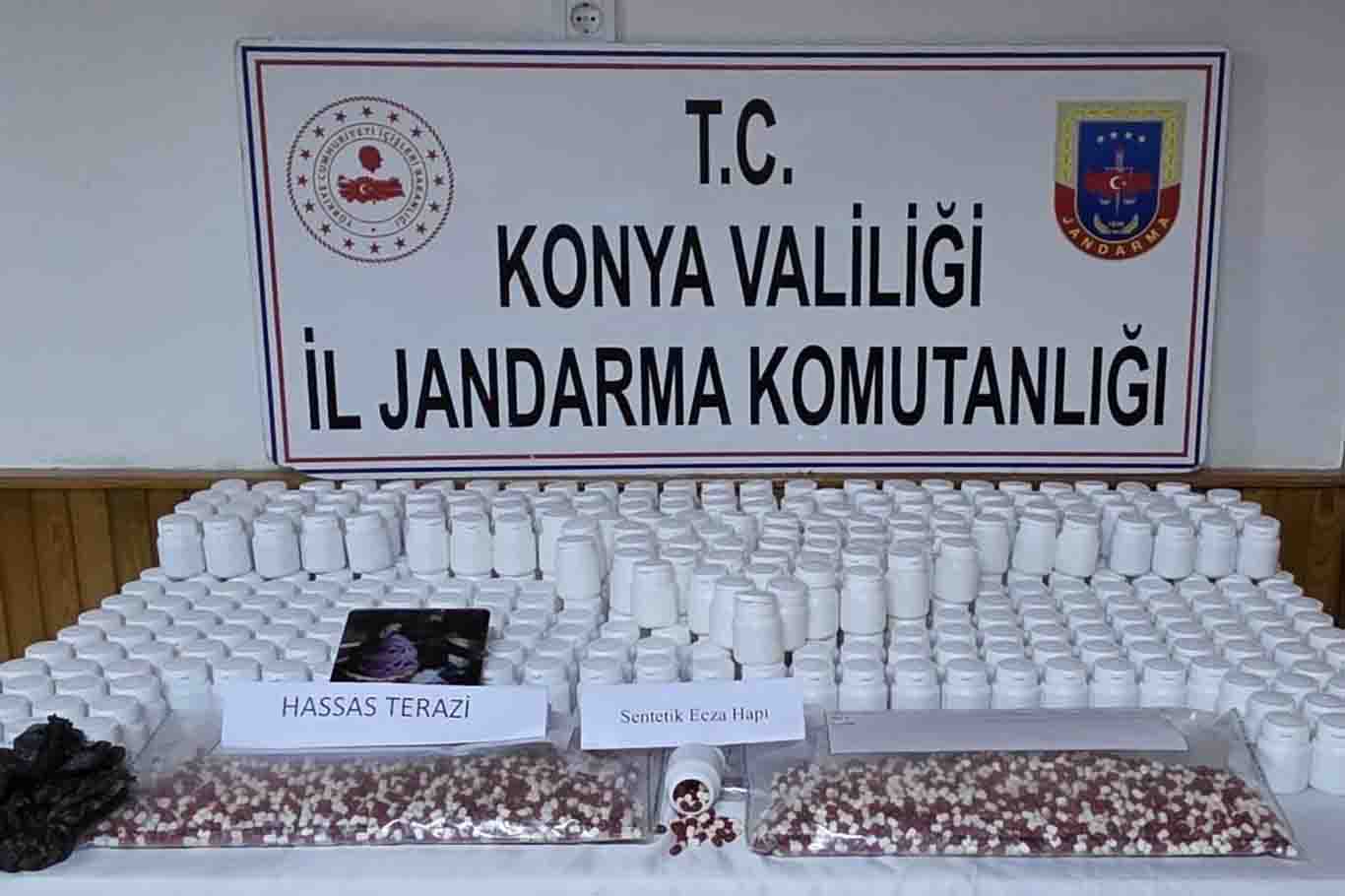 Konya’da jandarmadan uyuşturucu operasyonu