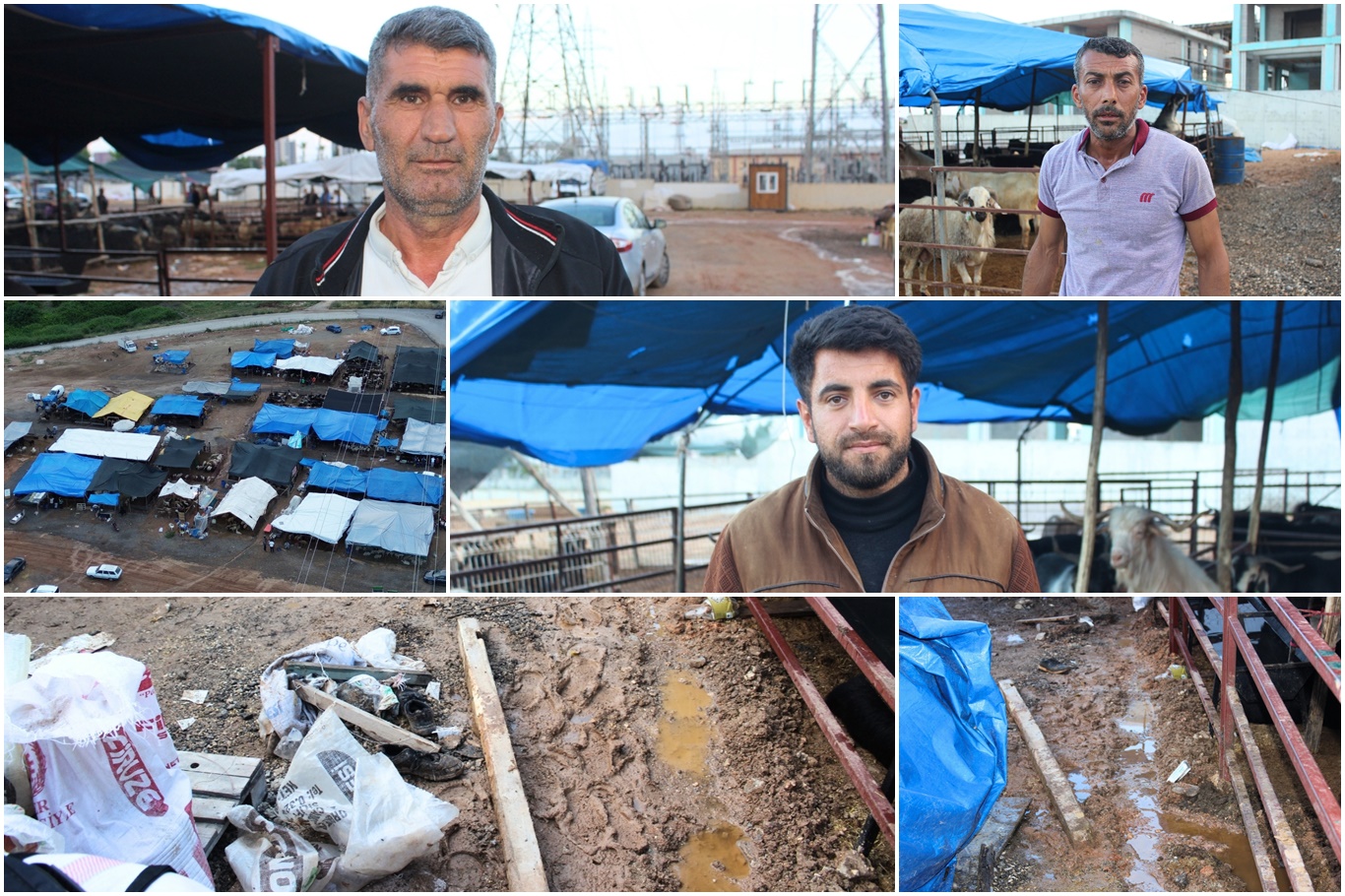Kurban satış alanlarında satıcılar hizmet yetersizliğinden şikayetçi: Zor şartlar altında satış yapmaya çalışıyoruz