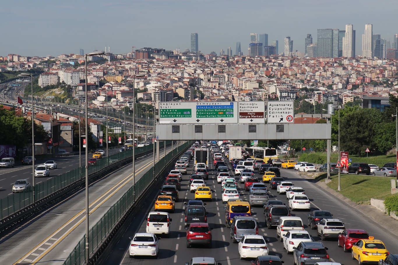 İstanbul'da bayram dönüş trafiği