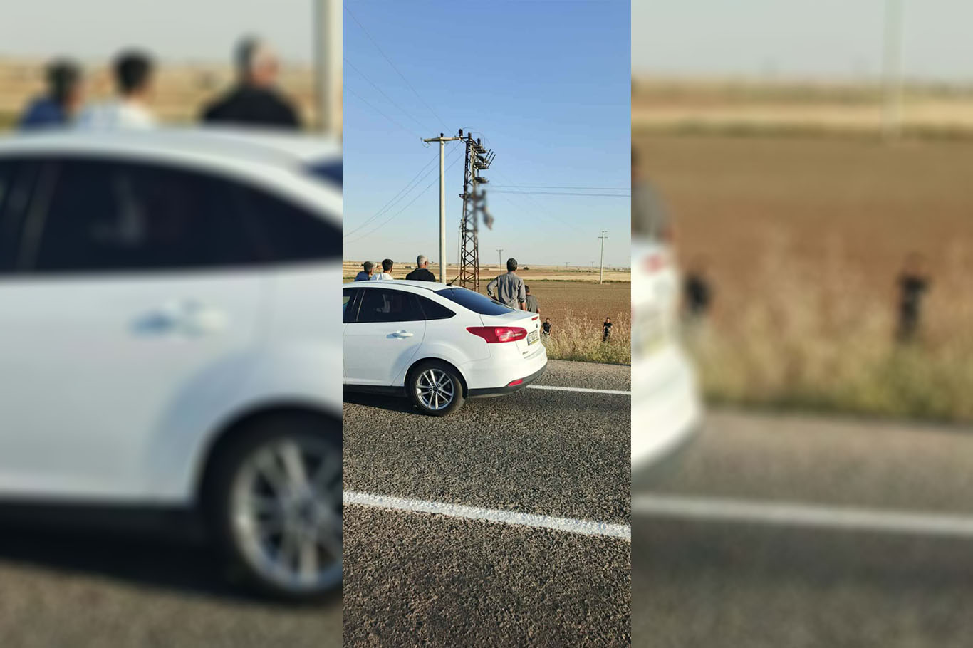 Şanlıurfa’da elektrik akımına kapılan şahıs direğe asılı kaldı