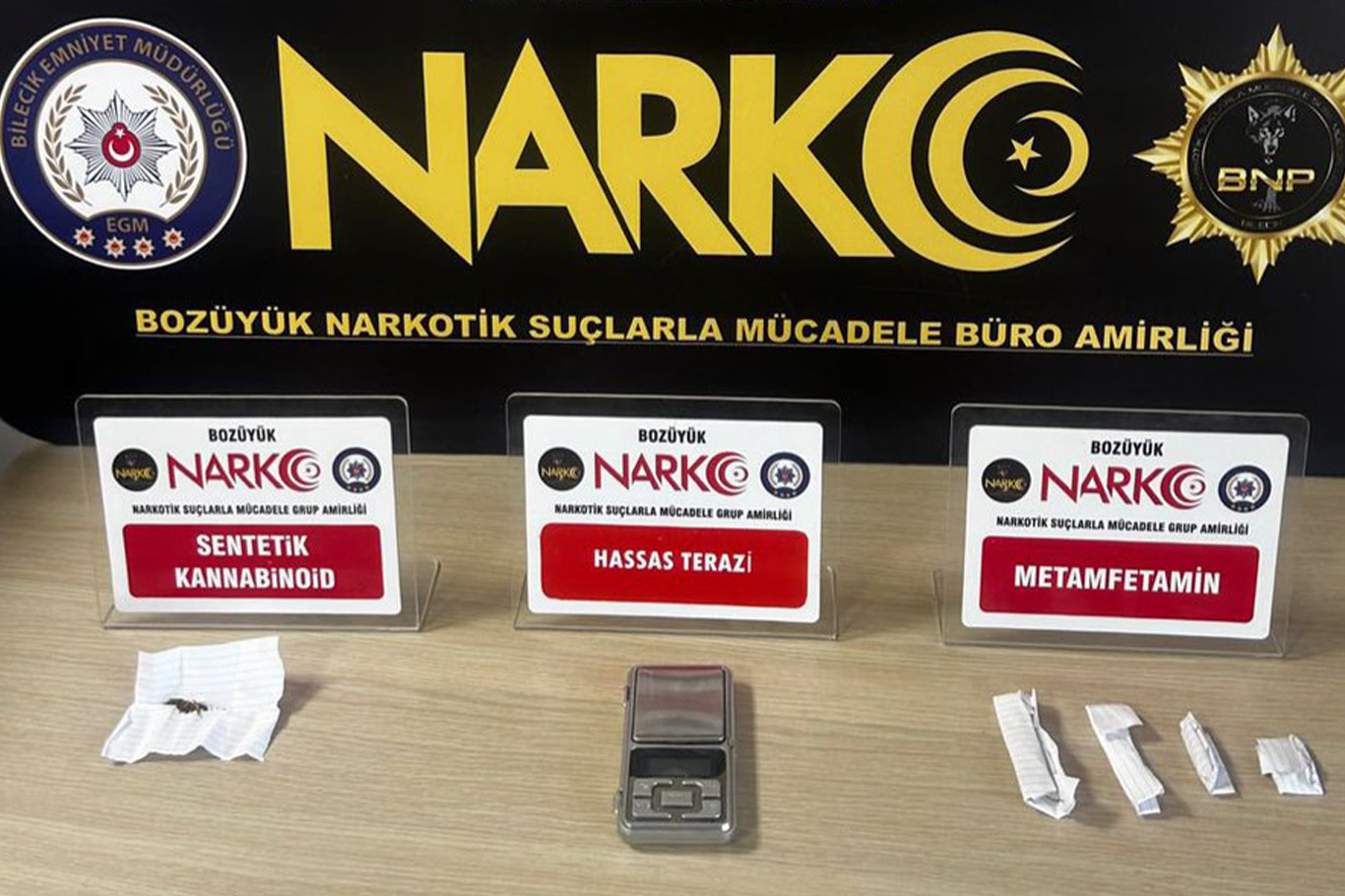 Bozüyük’te uyuşturucu operasyonu: 2 şüpheliden biri gözaltına alındı