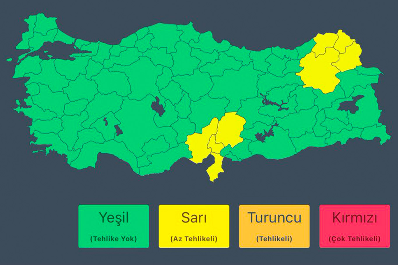 Doğu ve Akdeniz için kuvvetli yağış uyarısı