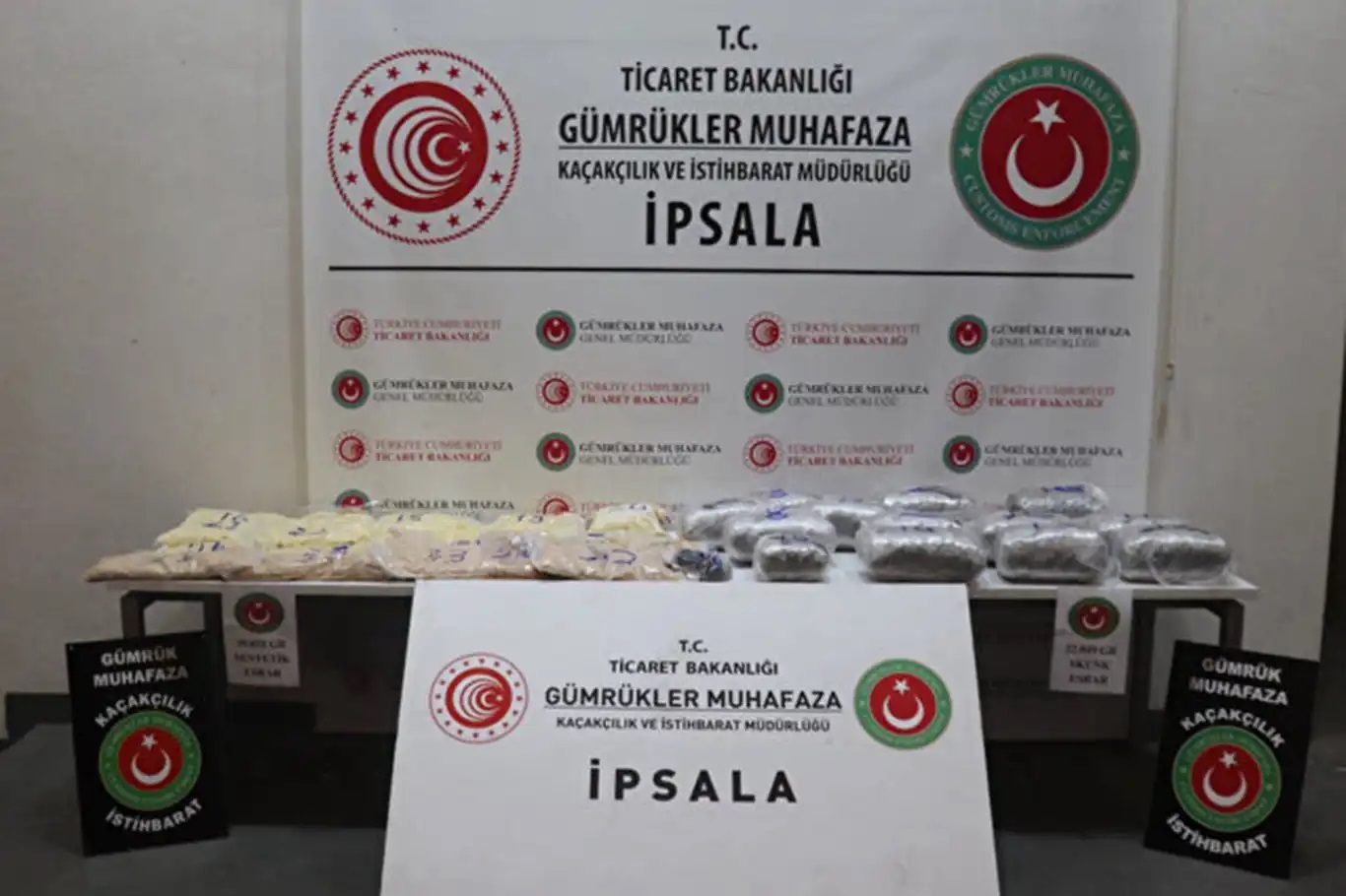 İpsala'da 1 tonun üzerinde uyuşturucu ele geçirildi