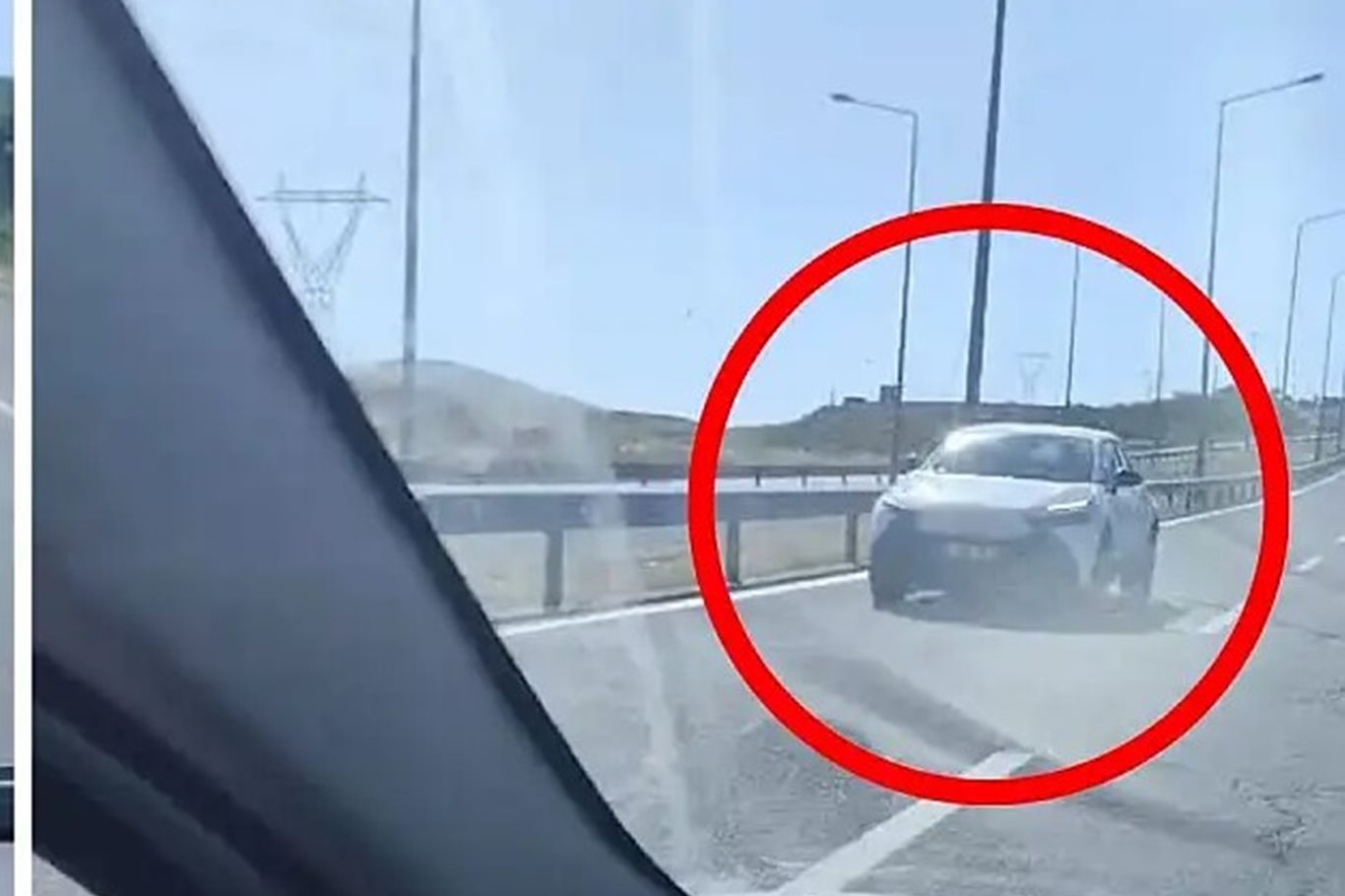 Siirt'te ters yönde ilerleyen sürücü tepki çekti