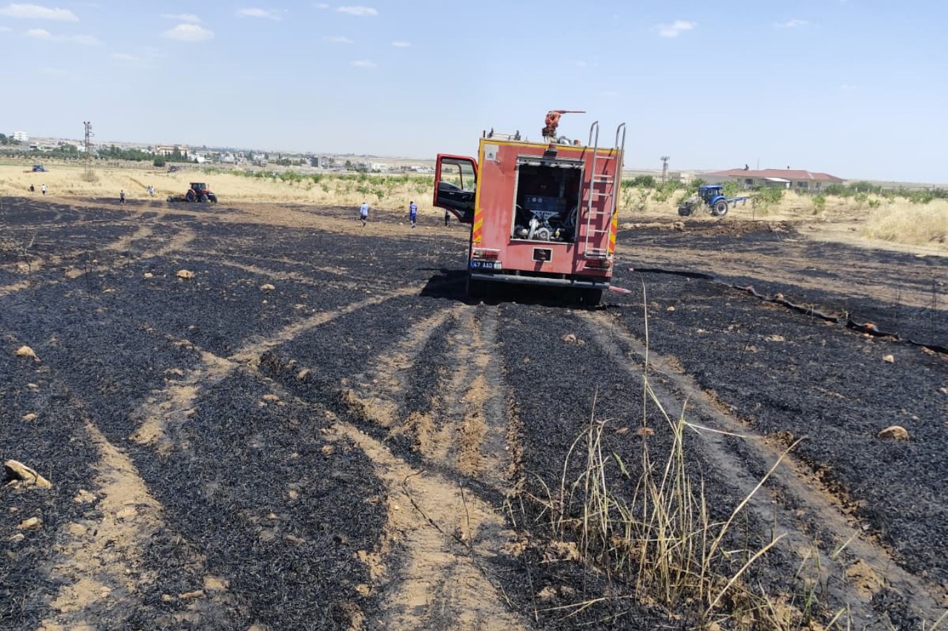 Mardin'de 40 dönüm ekili alan yandı