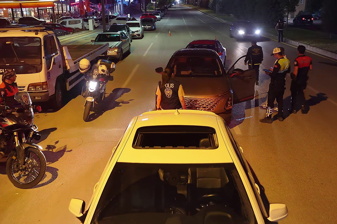Malatya'da trafik ihlali yapan araçlara para cezası verildi