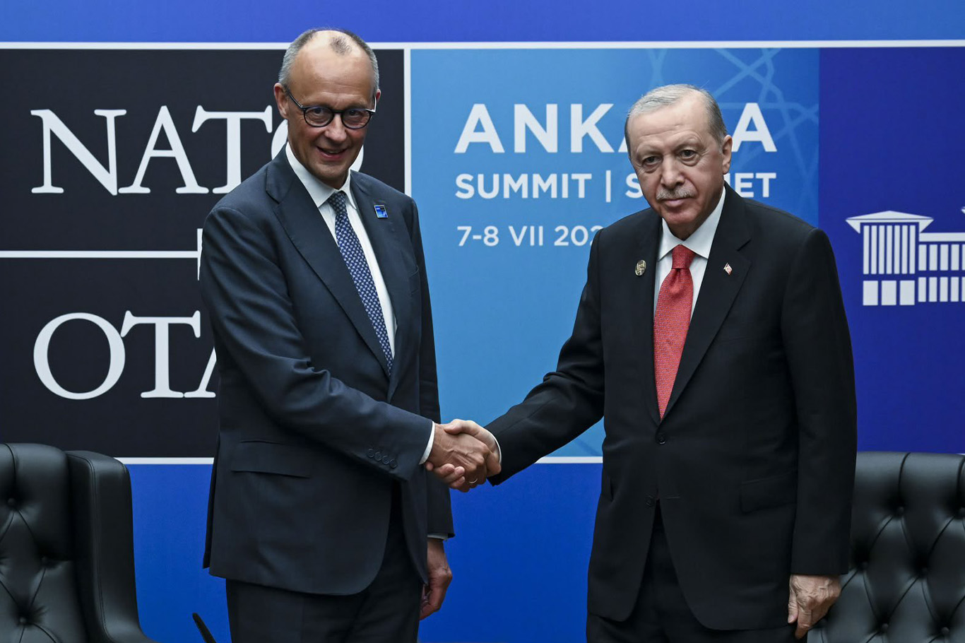 Cumhurbaşkanı Erdoğan, Almanya Şansölyesi Merz ile görüştü