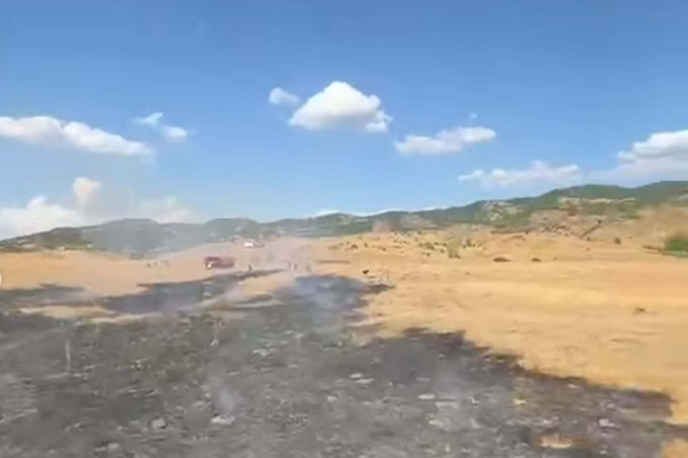 Bingöl'de otluk alanda çıkan yangın söndürüldü