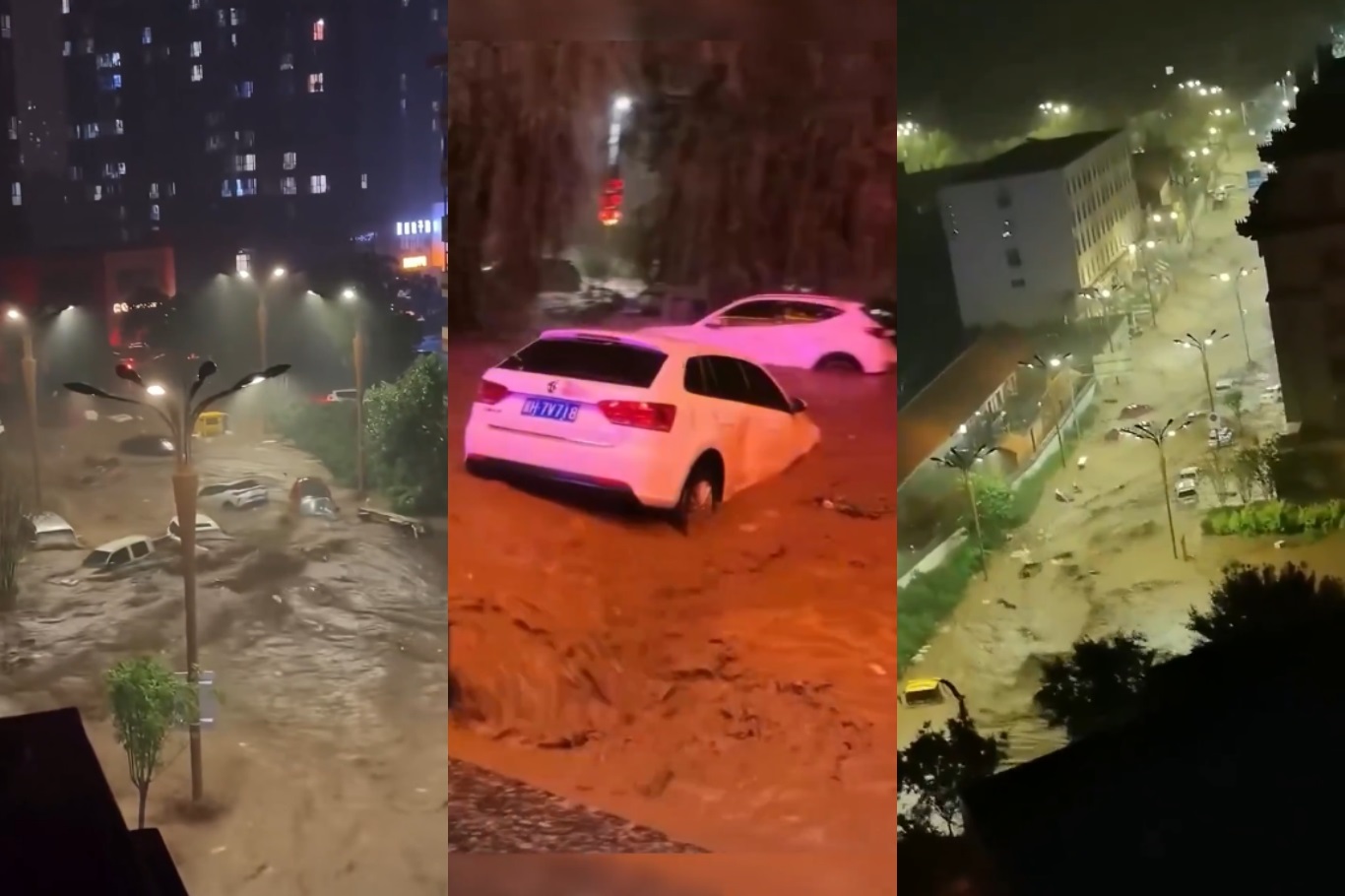 Çin'in kuzeyinde sel felaketi: Binlerce kişi mahsur kaldı