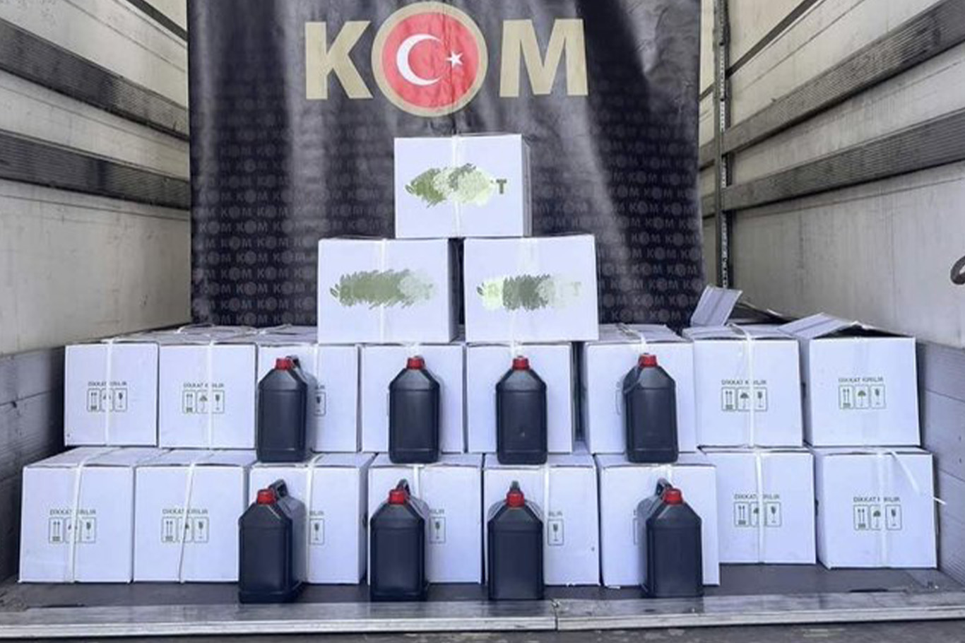 Niğde'de bin 20 litre metil alkol ele geçirildi