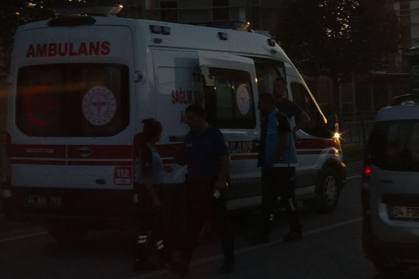 Malatya'da hafif ticari araç aydınlatma direğine çarptı: 2 yaralı