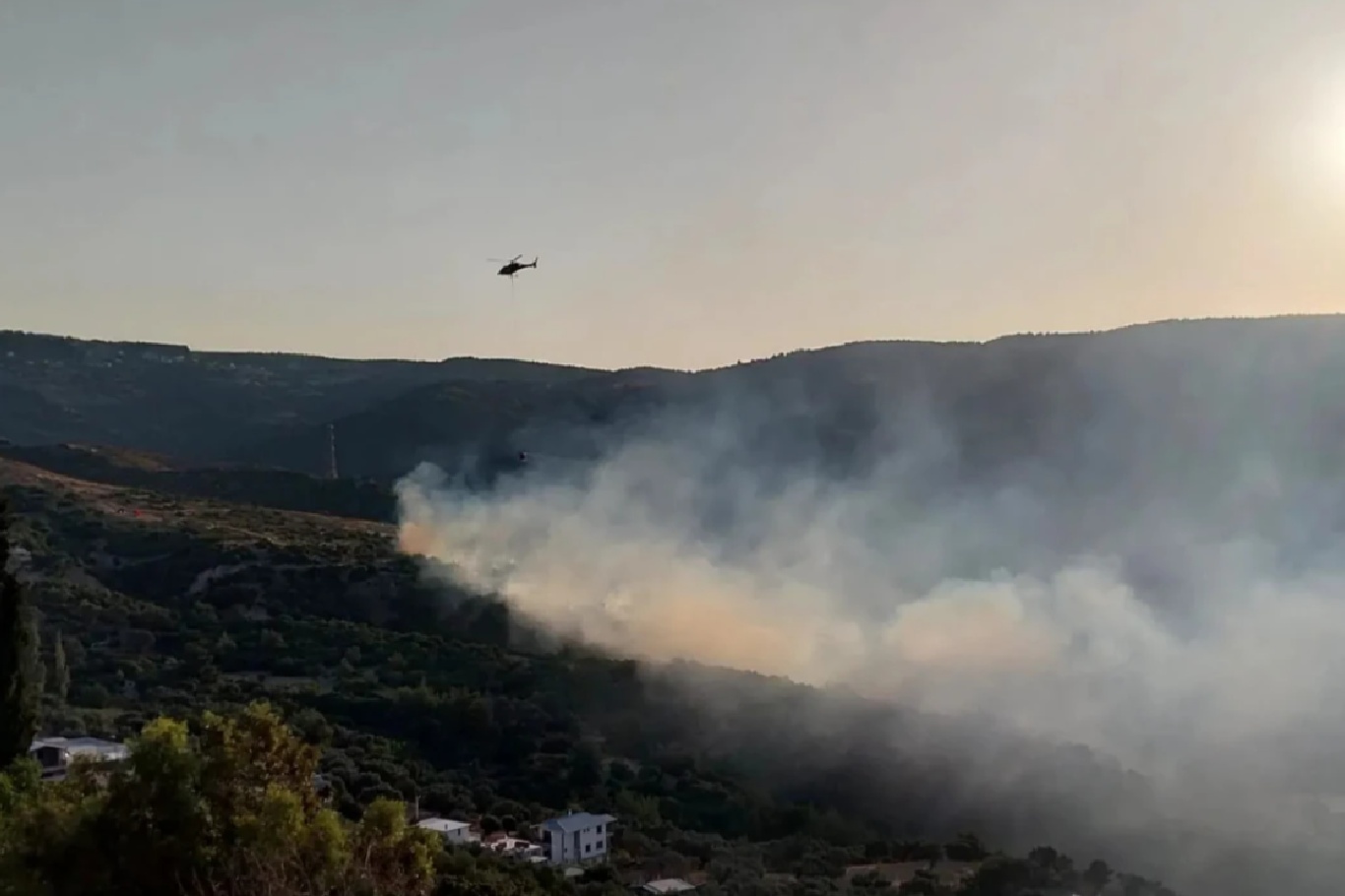 Homeros Vadisi çevresindeki orman yangını kontrol altına alındı