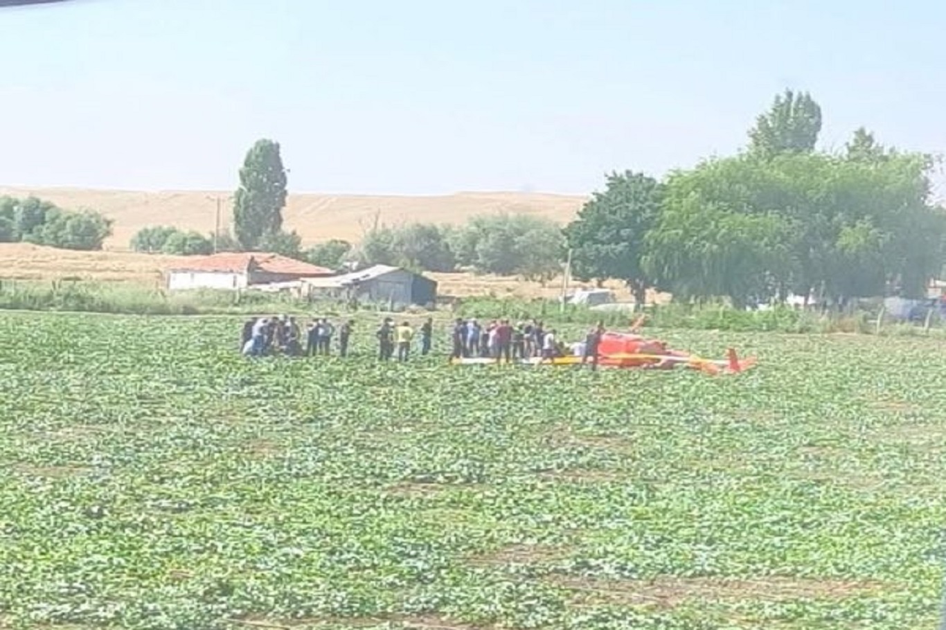 Ankara'da eğitim helikopteri düştü: 2 yaralı