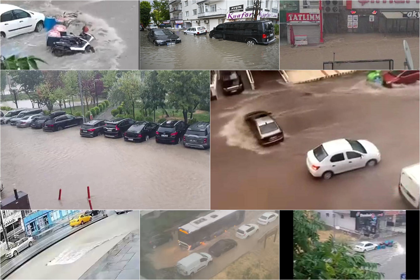Ankara'da etkili olan sağanak sele neden oldu