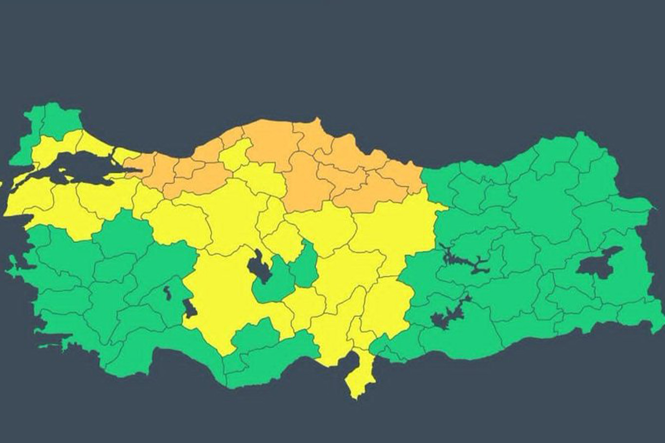 AFAD'dan 35 il için meteorolojik uyarı