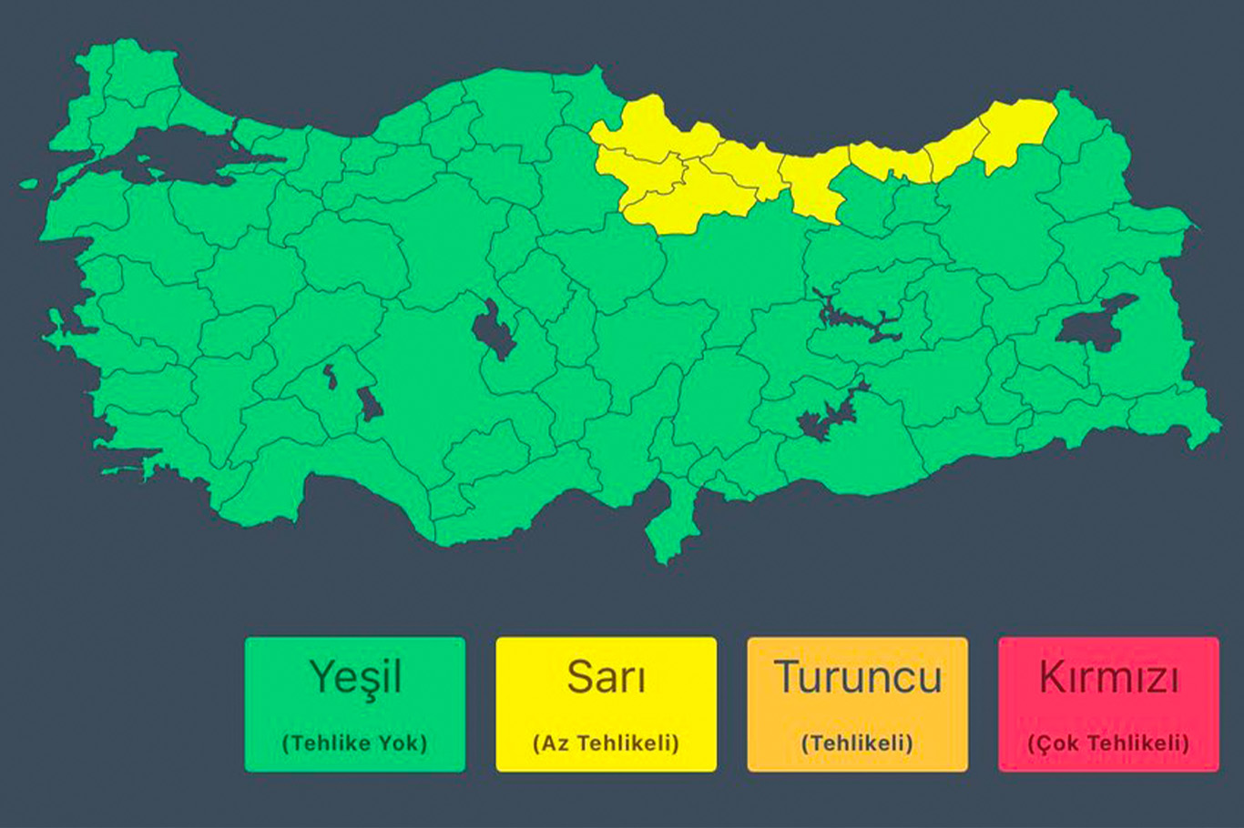 İçişleri Bakanlığı'ndan 8 il için kuvvetli yağış uyarısı