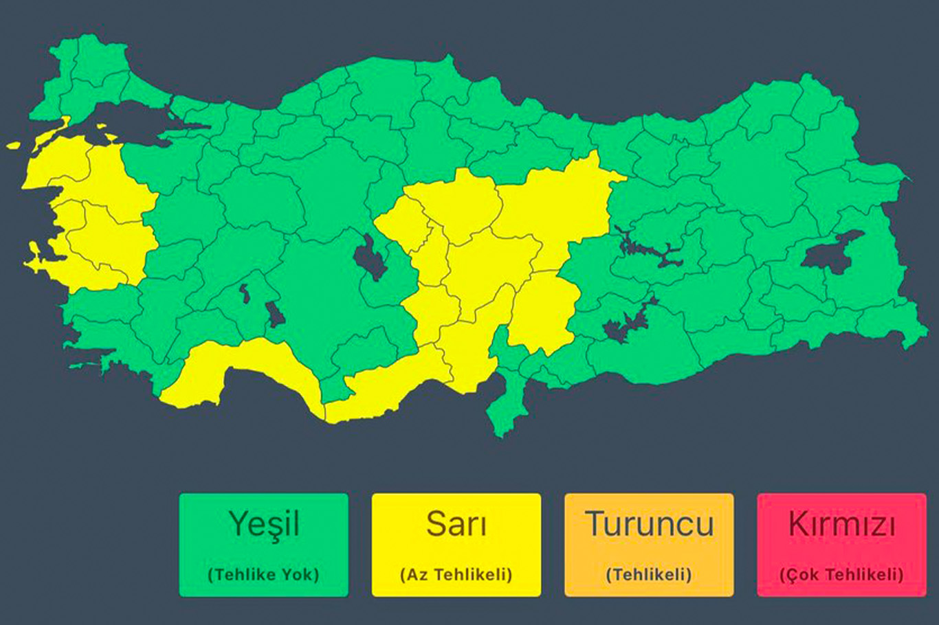 Meteoroloji ve İçişleri'nden peş peşe uyarı: 14 ilde fırtına, 3 ilde kuvvetli yağış bekleniyor