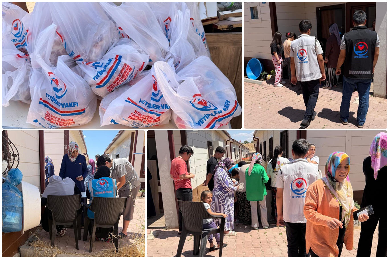 Yetimler Vakfı Gaziantep'te 100 yetim aileye et dağıttı