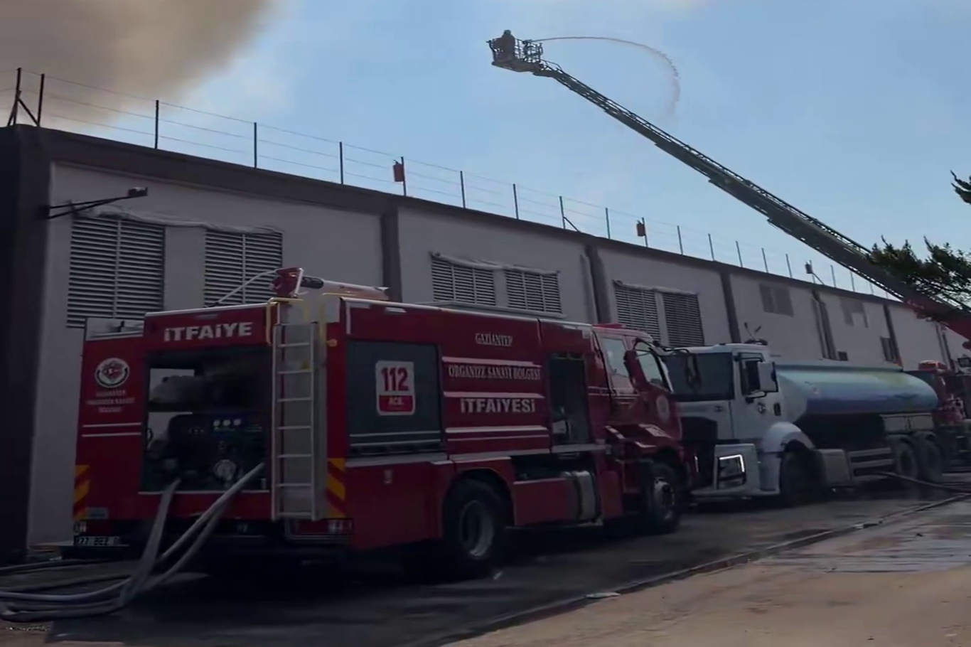 Gaziantep’te pamuk ipliği tesisinde yangın