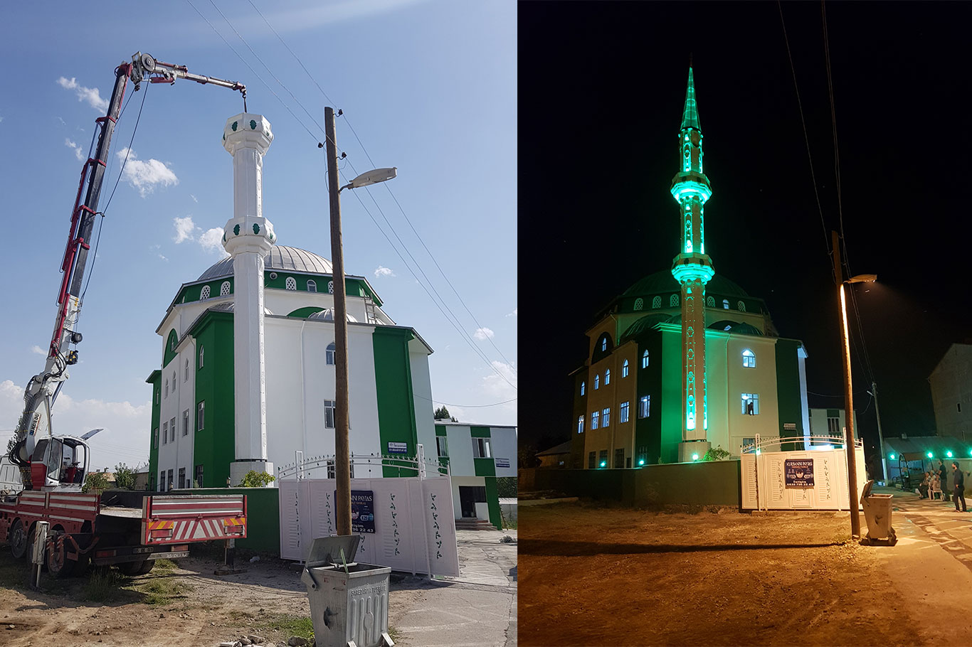 İmamlıktan emekli oldu, cami minaresi yapmaya başladı