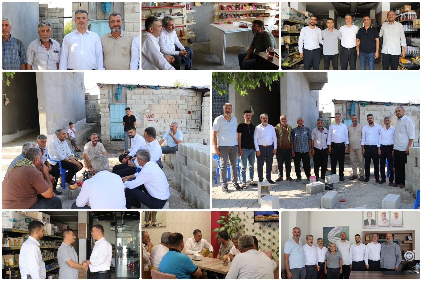Gaziantep HÜDA PAR heyetinden esnaf ve köy ziyaretleri